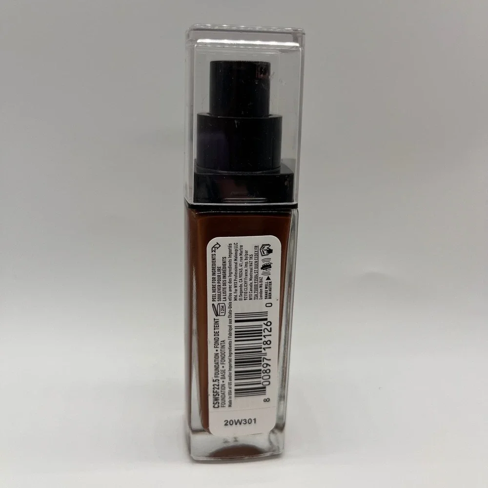 NYX Foundation Can't Stop Won't Stop Full‎ Coverage Warm Walnut 1.0oz Womens